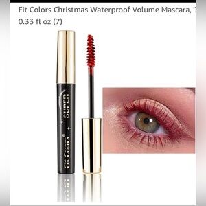 Fit Colors Waterproof‎ Red Volumizing Mascara #7 0.35 oz. New In Packaging